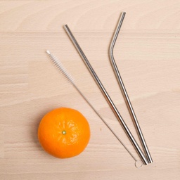 [3031] PAJITA DE ACERO INOXIDABLE